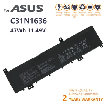 Skutočné C31N1636 Notebook batéria Pre Asus N580VN N580VD NX580V X580V X580VN NX580VD7300 NX580VD7700 Série pôvodné kontakty batérie