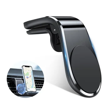 L-Typ Magnetické telefón Držiak na Mobilný Stojan Stojan, Smartphone, GPS Podporu Pre iPhone 13 12 Xiao Redmi Air Vent Magnetický Držiak