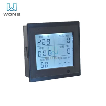 AC 80-300V LED Displej Digitálne Ammeter Voltmeter Wattmeter Multifunkčný Panel-Voltové Napätie Meter Tester Ochrannú Funkciu