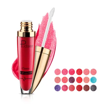Pudaier Lesk Lesk Na Pery Odtieň Batom Make-Up Matný Nepremokavé Dlho Kých Tekutý Rúž Kozmetika 18 Farby Lip Glaze
