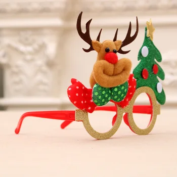 Veľkoobchod Vianočné Okuliare Santa Claus Jeleň Snehuliak Okuliare Pre Deti Rám Nový Rok Darčeky Domov Decore Vianočné Ozdoby