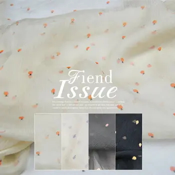 Hodváb Georgette Šifón Šaty Textílie 4-Farebné Kvetinové Super Krásne Skladaný Tenké Bránice Šatku DIY Patchwork Tkaniva