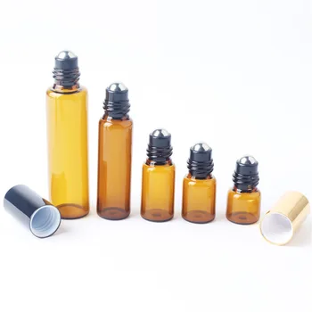 1 ml 2ml 3ml 5ml 10 ml Žltý Prejdite Na Kolieskových Fľaše Pre Esenciálne Oleje Naplniteľné Parfum Diy tvoria Fľaše Dezodorant Kontajnerov