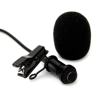 3,5 mm Muž Skrutku Lock Klope Mic Kravatu na Klip Lavalier Mikrofón Pre Bezdrôtové Beltpack Vysielač Mixér Karaoke Systém Zosilňovač