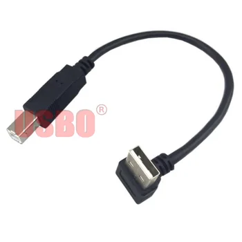 Vysoká kvalita Koleno 90 stupňov black 0,2 M 0,5 M 1,5 M 2,0 M, USB 2.0 USB A-B samec samec Tlačiareň, skener kábel