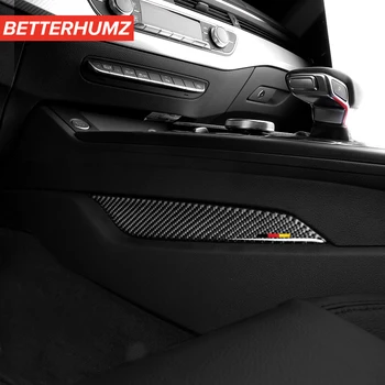 3D Auto štýl Interiéru Tvarovanie Uhlíkových Vlákien Gear Shift control Panel (Ovládací Panel bočný Kryt Výbava auto Nálepky Na Audi A4 A5 2017-2022
