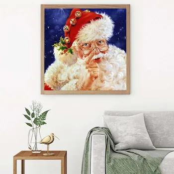 AZQSD Diamond Maľovanie Santa Claus, Vianočné 5D Diy Diamond Výšivky Festival Krajiny Domova Cross Stitch Súpravy
