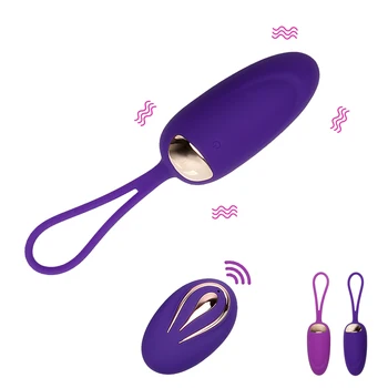 Nepremokavé Stimulátor Klitorisu 12 Rýchlosti Erotické USB Nabíjateľné Vibračné Vajíčko Sexuálne Hračky pre Ženy Bezdrôtové Diaľkové Ovládanie