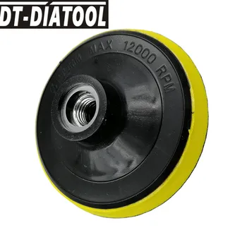 DT-DIATOOL Priemer 4 cm/5inch Pena Plastové Späť Pad pre Diamond Leštenie M14 alebo 5/8-11 Spojenie, ktoré sa použije Brúsneho Disku