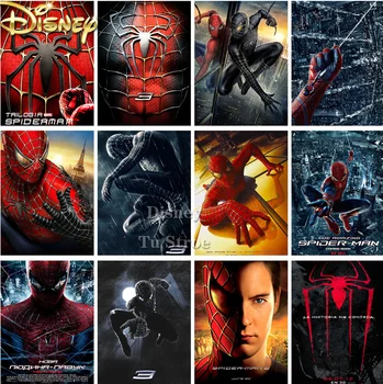 Disney Diamond Maľovanie Marvel Spiderman Drahokamu Obrázok 5d Diy Diamond Výšivky Mozaiky Cross Stitch Súprava Domáce Dekorácie