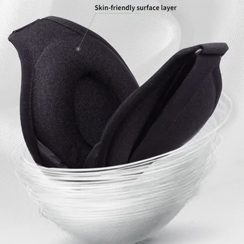 3D Pamäťovej Peny Hodváb Spánku Maska Mäkké Ženy Muži Očné Škvrny Pohodlie trojrozmerné Dizajn Masky Eyeshade Noc Priedušná