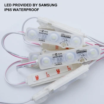 12V LED Modul, 5730 3LEDs 1.2 W IP65 Vodotesný Pre Reklamné Písmená LED Prihlásiť Zadné Svetlo 50PCS Biela,Teplá biela,Modrá,Červená,Zelená