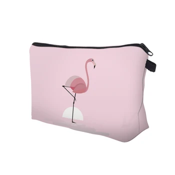 Deanfun Ružová Kozmetické Tašky 3D Tlač Flamingo Roztomilý Necessaries pre Ženy Toaletná Skladovanie 51070