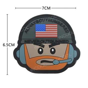 3D Americkej Vlajky Korešpondenčnej PVC Patch Gumené Záplaty Vojenské Háčik Späť Škvrny Taktické Znak Nášivka Bojové Odznaky