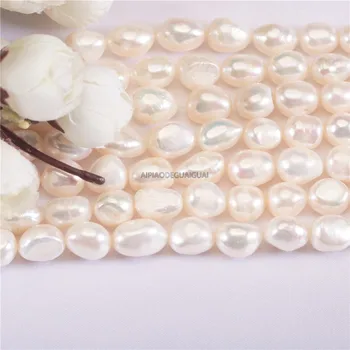 APDGG 5strands 7-8*9-10 mm biela baroková perla pramene voľné korálky ženy lady šperky urob si sám