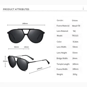 Muži Polarizované slnečné Okuliare pre Ženy, Mužov Vintage Okrúhle Slnečné Okuliare Nadrozmerné 2020 Značky Lúče Dizajnér Jazdy Okuliare Okuliare UV400