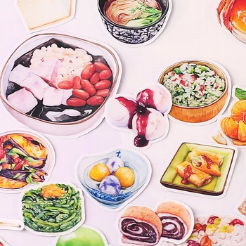 24pcs Tvorivé kawaii self-made Potravinárske výrobky nálepky /dekoračné nálepky /DIY plavidlá, fotoalbumy Účtovníctva Obtlačky