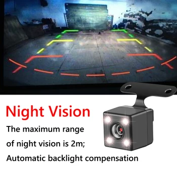 Nový Príchod Univerzálny Auto Spätné Kamery 4LED Nočné Videnie parkovacia Kamera s 5 Pin Predlžovací Kábel pre Dashcam Auto Kamery