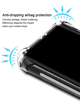 Airbag Shockproof obal Pre Samsung Galaxy A91 A81 A71 diaľnici a61 A51 A41 A21 A31 A70S A90 A50S A30S A20S A10S M30 M40 Silikónové TPU Prípade