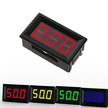 0.56 v Mini Digitálny Voltmeter Ammeter DC 0-100V 3-Wire Voltmeter LED Displej Digitálny Panel Meter LED Displej Auto Auto Digitálne