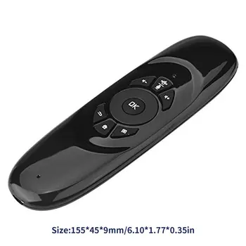 C120 Multi-Jazyk 2.4 G Vzduchu Myš Bezdrôtová Klávesnica Pohybu Zmysel Učenia sa IR Diaľkové Ovládanie USB Prijímač na Smart TV BOX