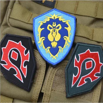 WOW Svetovej Aliancie / Horda síl tábor -stranný výšivky patch odznak remienok morálku taktické záplaty