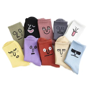 Nové Módne Unisex Prekvapenie Ženy Stredného veku Ponožky Harajuku Zábavné Farebné Ponožky Ženy 100 Bavlna 1 Pár Roztomilý Veľkosť 35-42