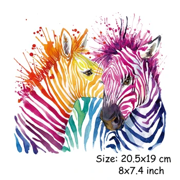 Móda Zebra Žehlička Na Škvrny Nálepky Na Oblečenie Odznak Textílie Nášivka Dodávky DIY Príslušenstvo Dekorácie 20x19cm