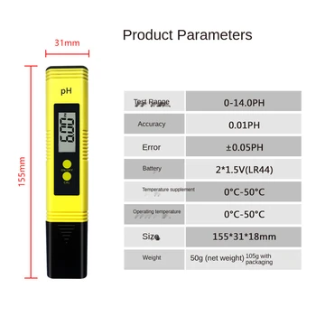 Ph Testovacie Pero Meter Kyslosť Meter Kvality Vody Ph Meter Ph Testovacie Pero Ph Testovacie Pero