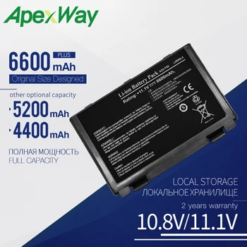 ApexWay 11.1 V 6C Nový Notebook Batérie pre Asus a32-f82 a32-f52 F82 F52 k50ij k50 K51 k50ab k40in k50id k50ij K40 k50in k60 k61 k70