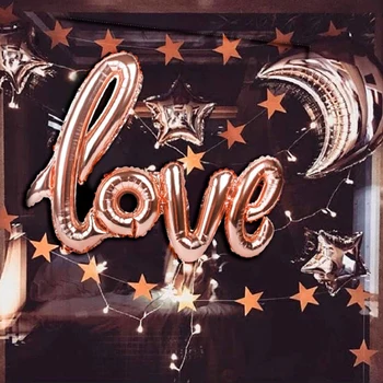 1pcs Ligatúry ľúbostný List Fóliový Balón Výročie Svadby Valentines Narodeniny, Party Dekorácie Šampanského Pohára Photo Booth Rekvizity
