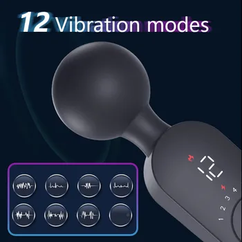 Smart AV Čarovná Palička Kúrenie Dildo Vibrátor Pre Ženy 12 Frekvencia LCD Displej Stimulátor Klitorisu Sexuálne Hračky pre Dospelých Masturbator