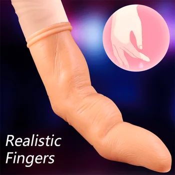 Realistické Prst, Vibrátor pre Ženy Masturbovať G-Spot Pošvy Stimulátor pre Rýchly Orgazmus SexToy pre Páry Prst Simulovať Sex