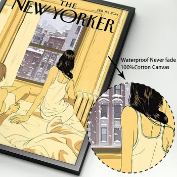 New Yorker Časopisov Zahŕňa Vintage Wall Art Plátno Na Maľovanie Nordic Plagáty A Potlačou Obrazov Na Stenu Pre Obývacia Izba Dekor