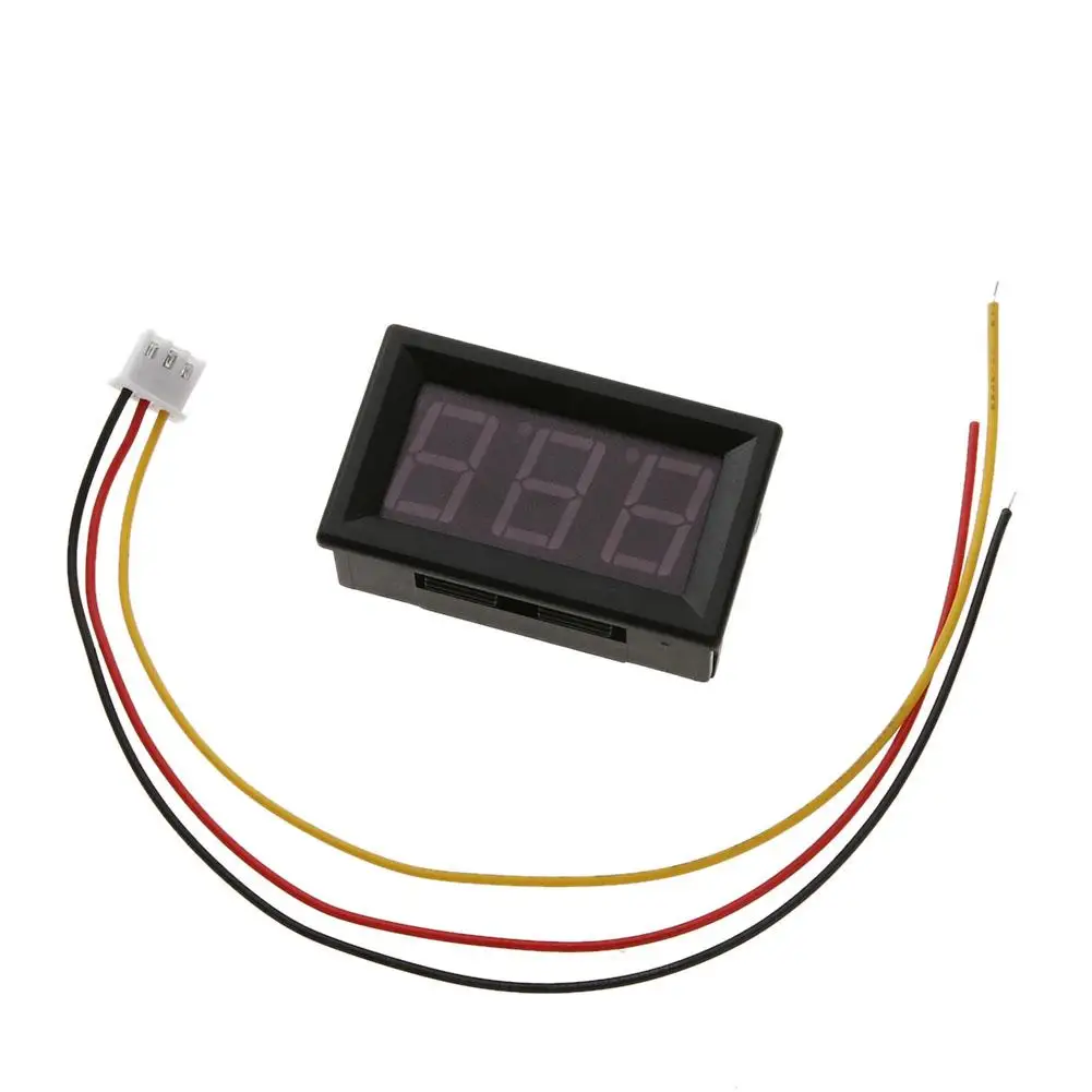 0.56 v Mini Digitálny Voltmeter Ammeter DC 0-100V 3-Wire Voltmeter LED Displej Digitálny Panel Meter LED Displej Auto Auto Digitálne 1