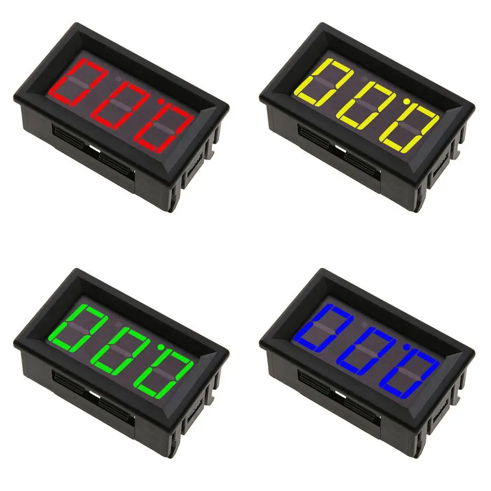 0.56 v Mini Digitálny Voltmeter Ammeter DC 0-100V 3-Wire Voltmeter LED Displej Digitálny Panel Meter LED Displej Auto Auto Digitálne 3