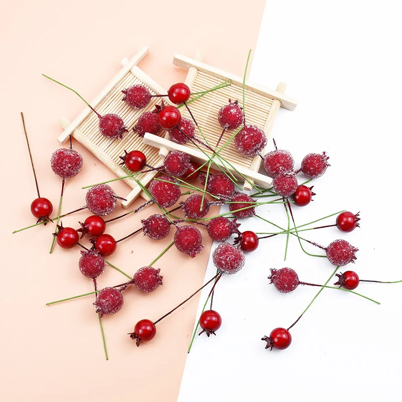 10Pcs Lacné Penové Cherry Umelé Ovocie pre Domácnosť Produkty, Svadobné Doplnky Odbavenie Zápisník Diy Darčeky Box Falošné Rastliny 0