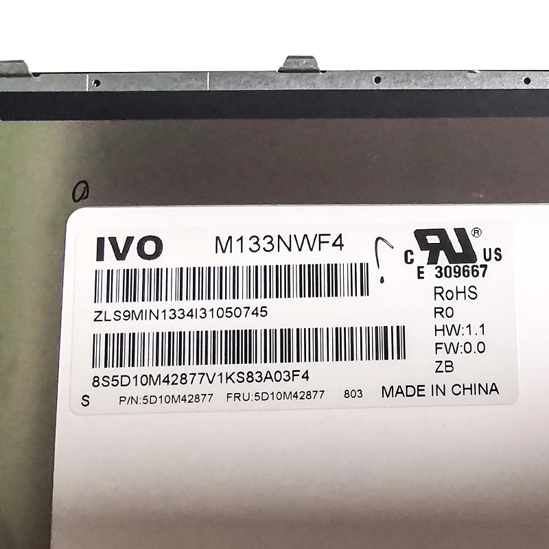 13.3 palcový FHD 1920X1080 M133NWF4 FRU 5D10M42877 lcd displej dotykový displej digitalizátorom. zhromaždenia spoločnosti Lenovo Yoga 720-13 2