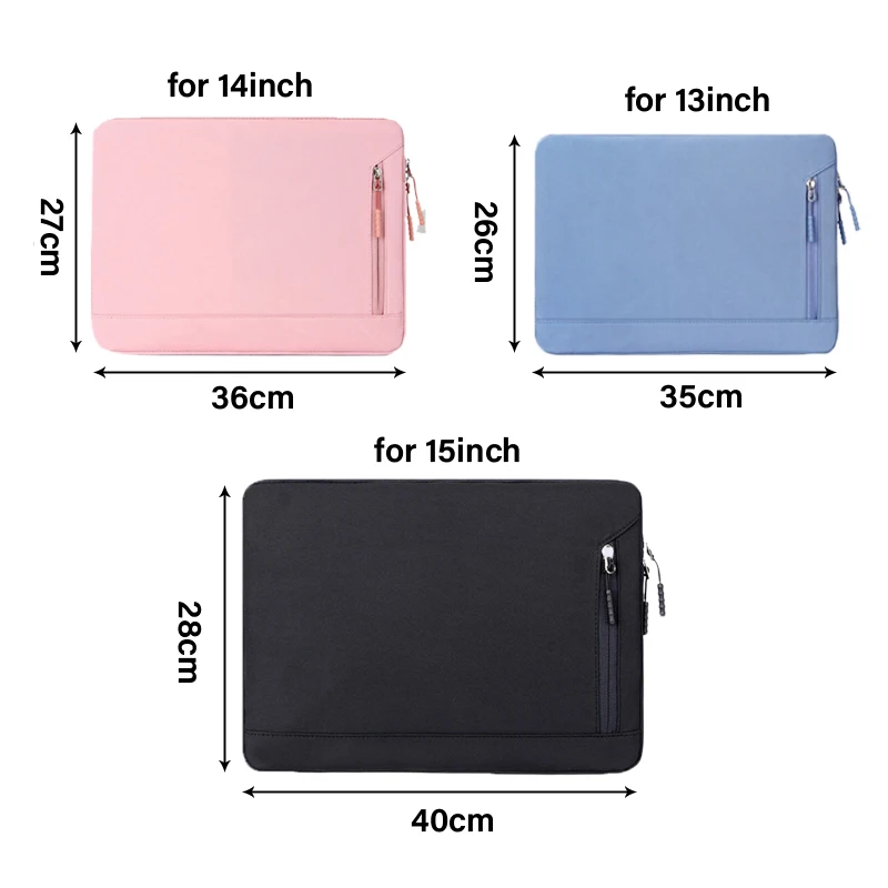 1pc Plátno, notebook taška Všeobecné Rukáv Kryt pre MacBook Air Pro 13-15 Palcový Tablet Prípade Lady Laptop Taška 4