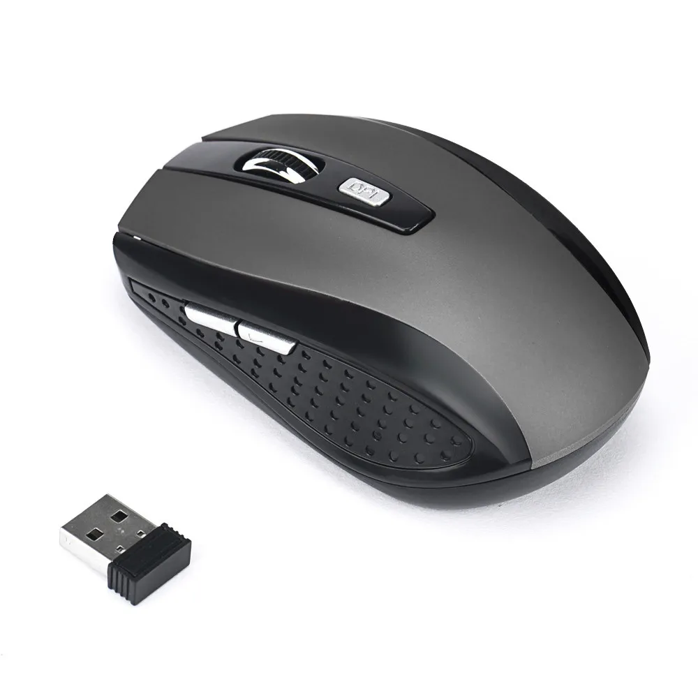 2.4 GHz Wireless Gaming Mouse USB Prijímač Pro Hráč Prenosné Ergonomické Počítač Tiché PC Desktop, Notebook, Príslušenstvo 0