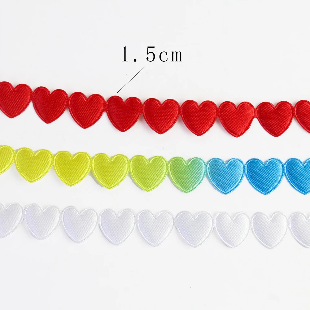 20Yards Rainbow Srdce Čipka Láska Výbava Pletenie Svadobné Dekor Plastický pás s nástrojmi HOBBY Ručné Patchwork Šitie Odevu, Doplnky 3