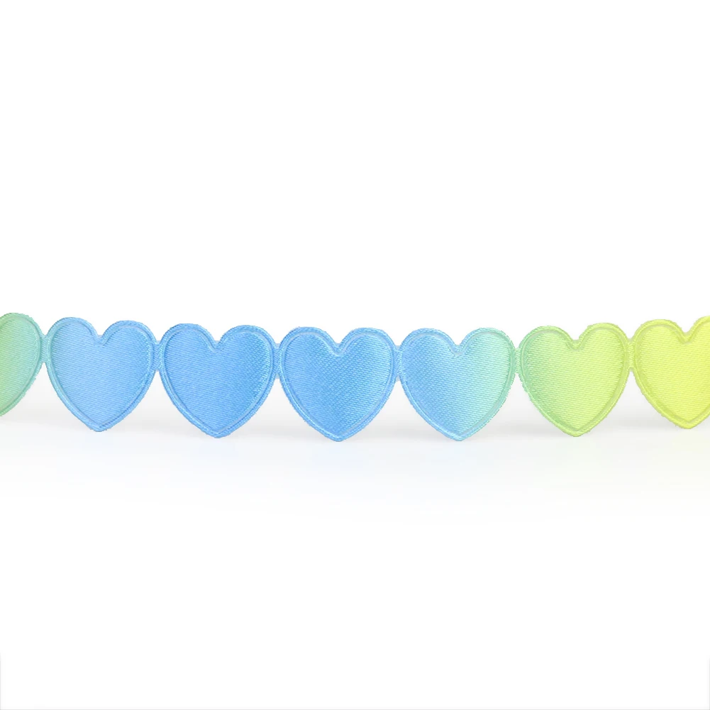 20Yards Rainbow Srdce Čipka Láska Výbava Pletenie Svadobné Dekor Plastický pás s nástrojmi HOBBY Ručné Patchwork Šitie Odevu, Doplnky 4