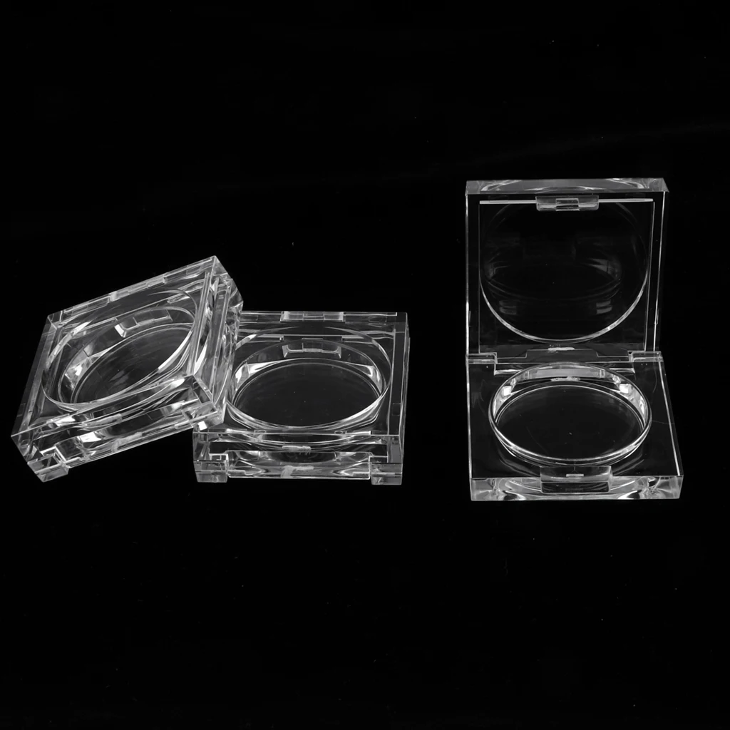 3KS Mini Crystal Prázdne Očné tiene Prášok Blusher Kontajnerov Transparentné Kozmetika Krása Príslušenstvo 1