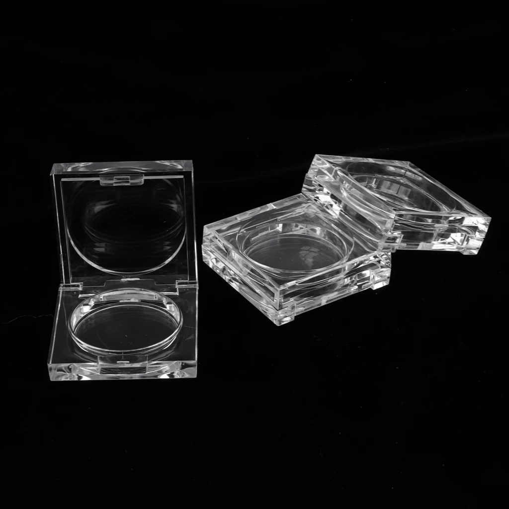 3KS Mini Crystal Prázdne Očné tiene Prášok Blusher Kontajnerov Transparentné Kozmetika Krása Príslušenstvo 3