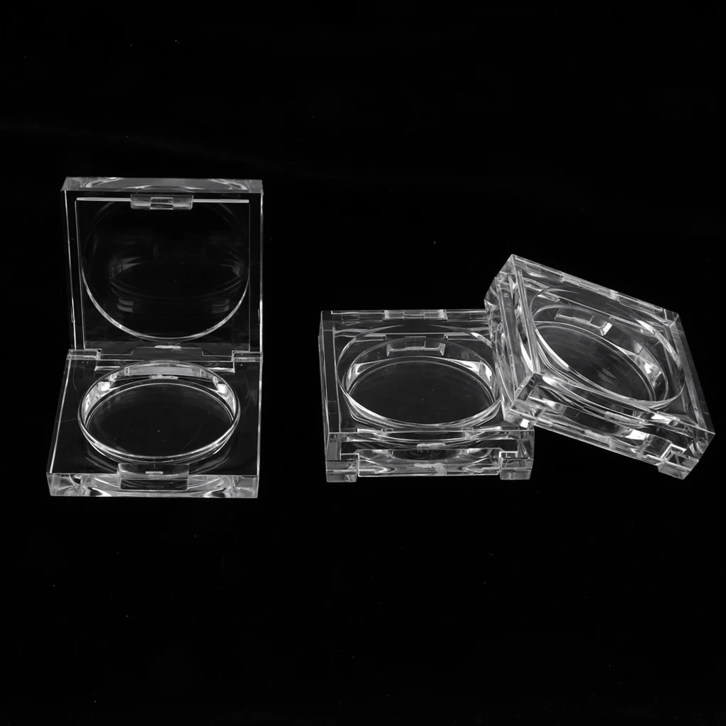 3KS Mini Crystal Prázdne Očné tiene Prášok Blusher Kontajnerov Transparentné Kozmetika Krása Príslušenstvo 4