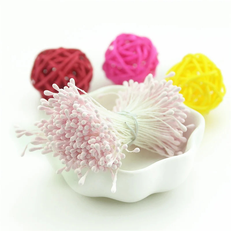 400pcs 5mm Mini Stamen Matný Ručne vyrábané Umelé Kvety Pre Svadobné Party Domáce Dekorácie DIY Kvetinové Girlandy Plavidlá Príslušenstvo 0