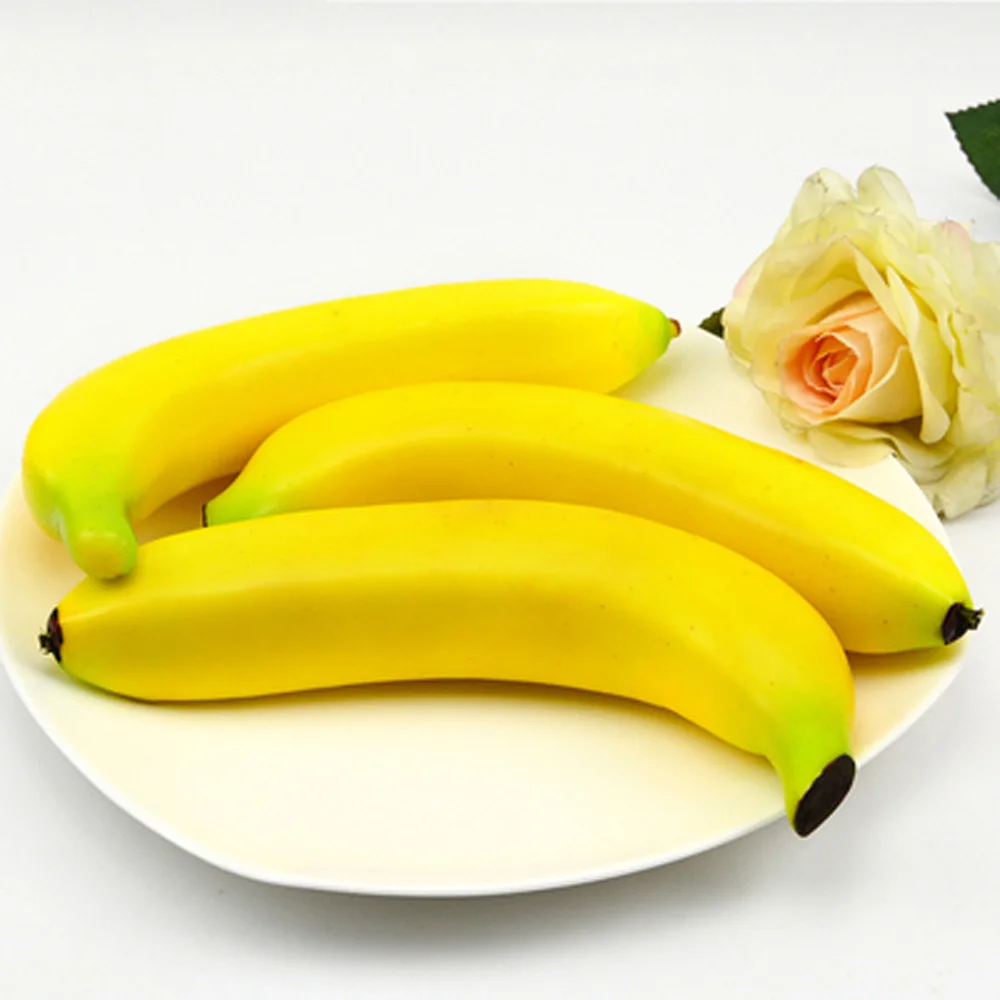 5 ks 20 cm dlhé umelé ovocie Plastové Falošné Ovocie umelé banán&umelých plastických falošné simulované banán 1