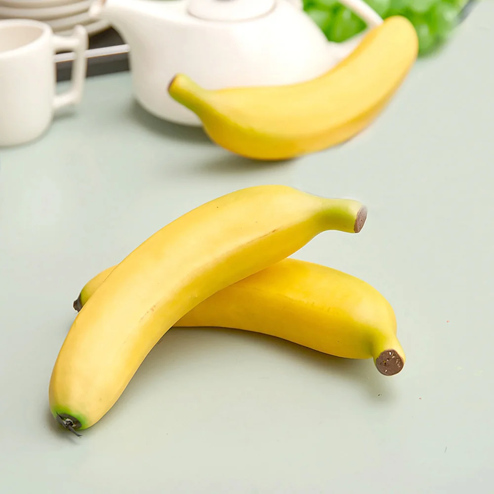 5 ks 20 cm dlhé umelé ovocie Plastové Falošné Ovocie umelé banán&umelých plastických falošné simulované banán 2