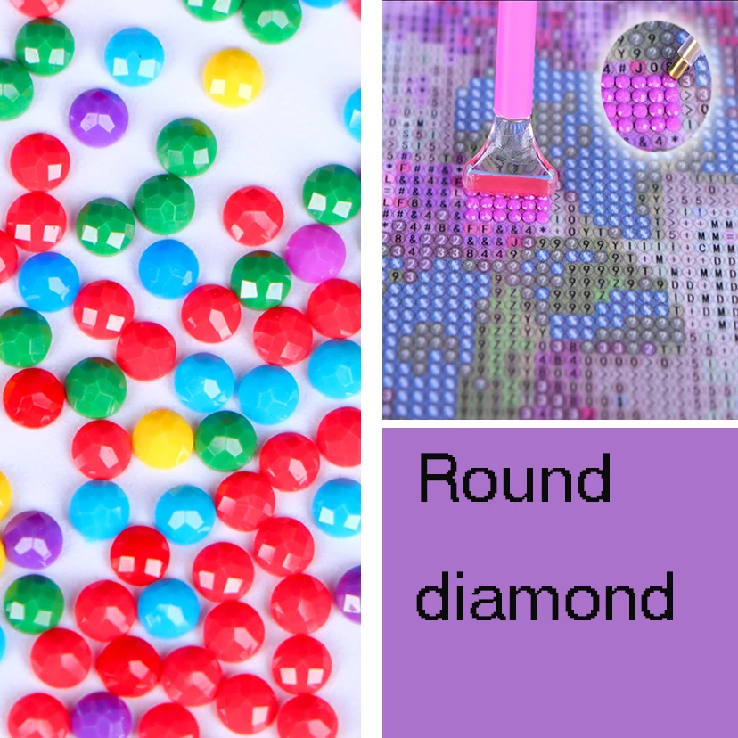 5D DIY Plné Námestie/Round-Diamond Obraz 