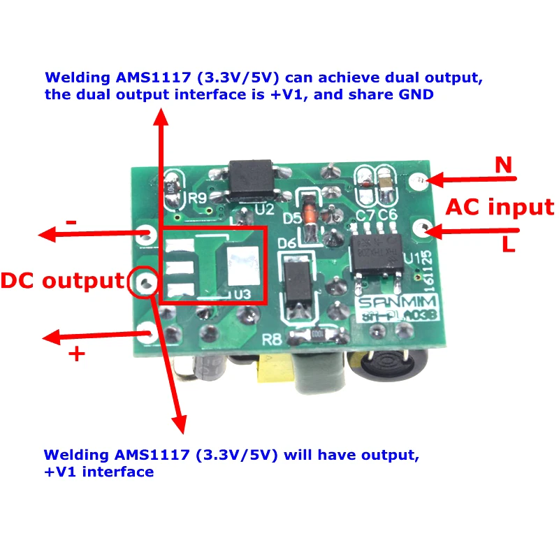 5V 700mA (3.5 W) 12V 400mA 5W izolované prepínač napájania modulu pre Pc AC-DC buck step-down modul 220V zase 5V 5